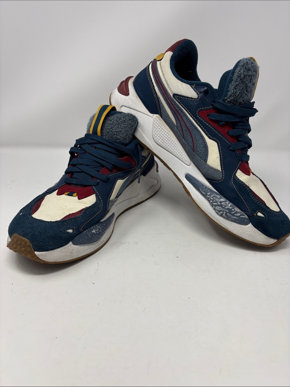 Puma | 11.5 Navy, White and Burgundy Chunky Sneaker